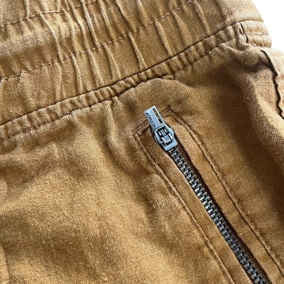 Athleta Cabo Linen Jogger Pants | Golden Mustard | Size 2P Petite linen women’s - Picture 9 of 11
